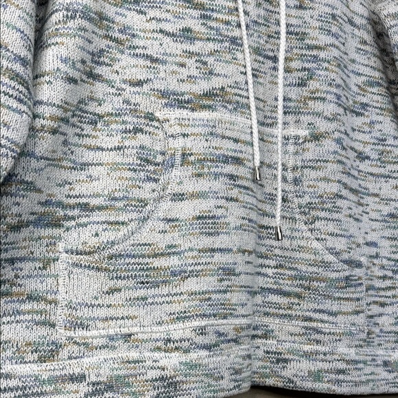 Preswick & Moore Sweater White & Green Cowl Neck w/ Pocket in Size 1X. NWT - Picture 6 of 14